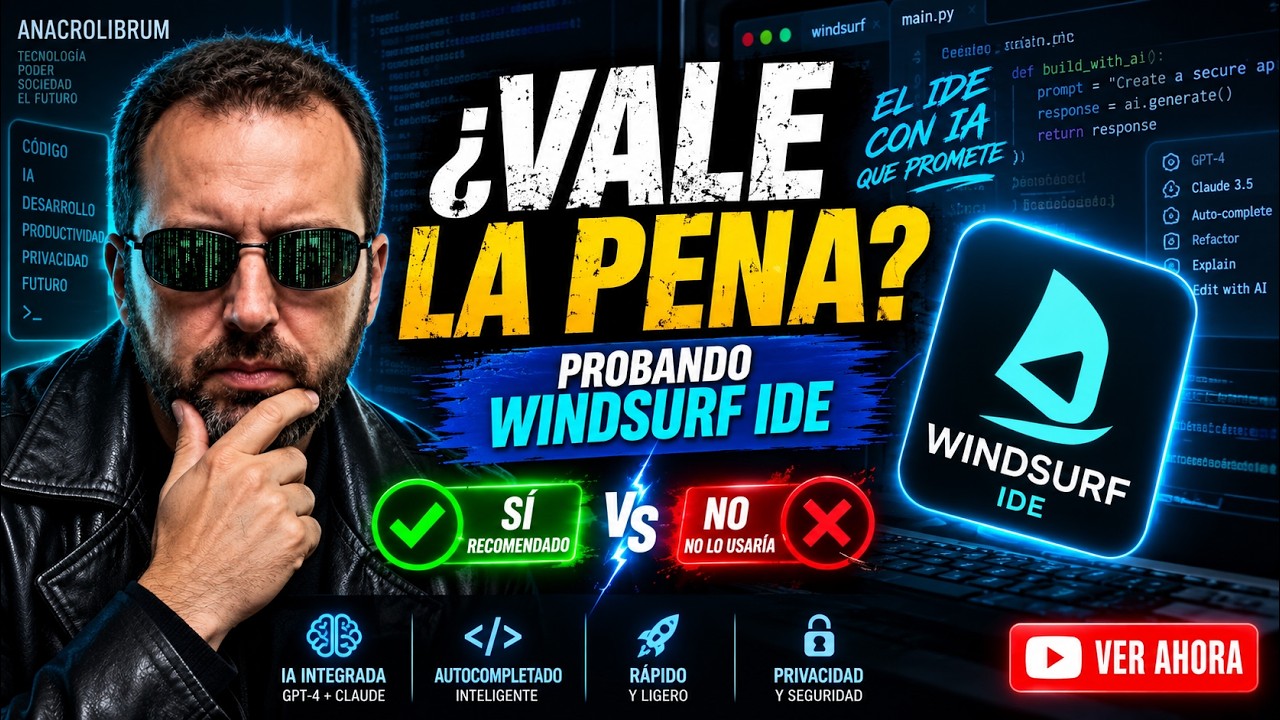¿Qué es Windsurf IDE y por qué podría sorprenderte? - YouTube