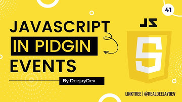 Sabi Javascript Events in Pidgin English