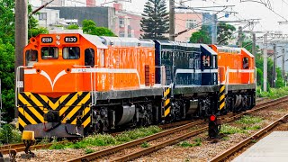 [4K]3輛R100重聯-台鐵8793次報廢藍R111迴送北湖站開車-2022/04/28