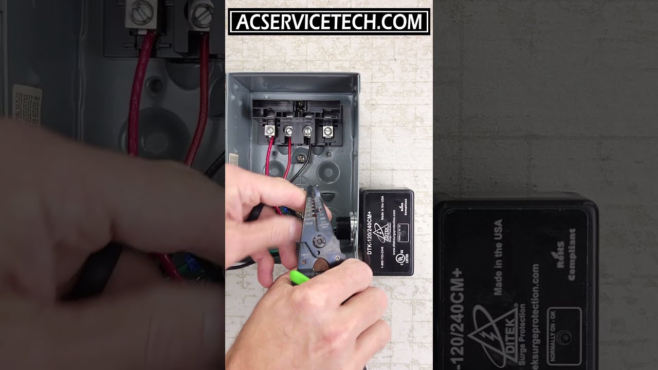 Installing Surge Protection At The Electrical Disconnect Box Pass Code Protect HVAC Unit 