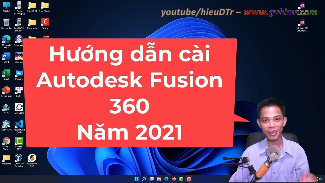 Hướng dẫn cài đặt Autodesk Fusion 360 Miễn phí - Năm 2021