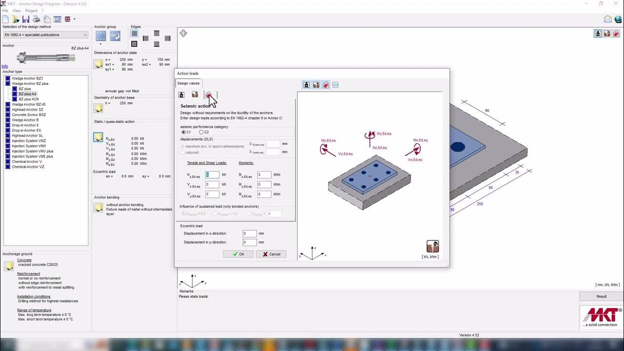 MKT Concrete Anchor Design Software YouTube