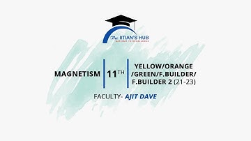 Magnetism,11th,Yellow/Orange/Green/F.Builder/F.Builder2(21-23),Date-11-10-21,By-Ajit Dave