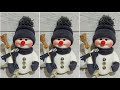 ÇORAPTAN KARDAN ADAM YAPIMI-DIY SNOWMAN MADE OF SOCKS