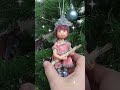Малышка на утреннике. елочная игрушка из ваты.