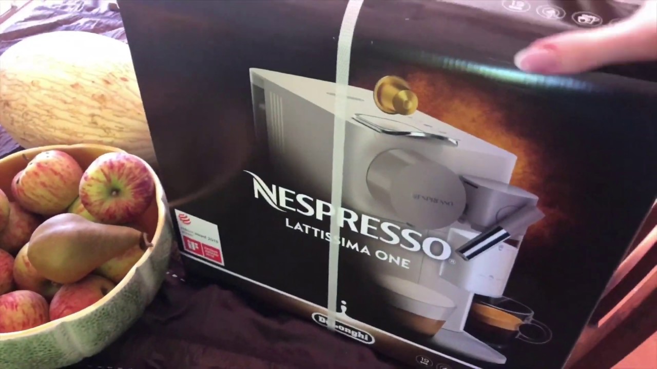 UNBOXING COFFEE MACHINE NESPRESSO LATTISSIMA ONE - YouTube