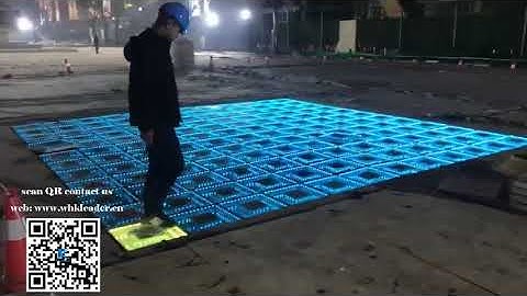 LED dance floor is an interactive light installation composed of a pile of LEDs | Interactive device