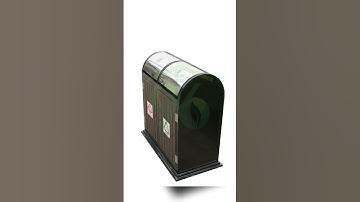 Thùng rác 02 ngăn thép sơn tĩnh điện phân loại rác 0902111196