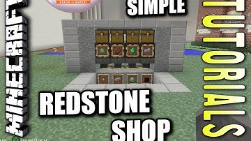 Minecraft PS4 - REDSTONE SHOP - How To - Tutorial ( PS3 / XBOX )
