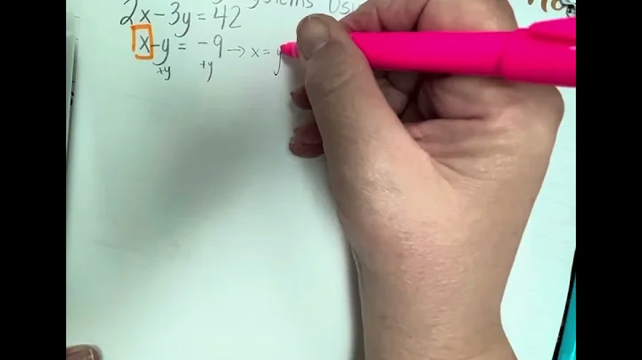 Example 1 Solving a System of Equations using Substitution