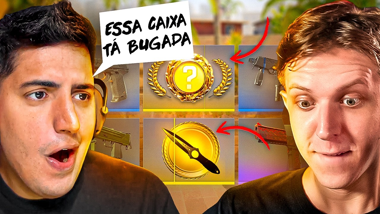 VEIO 2 FACAS!!! Segui a call do Cachorro1337 abrindo CAIXAS de CS 2 e o final foi INACREDITÁVEL...