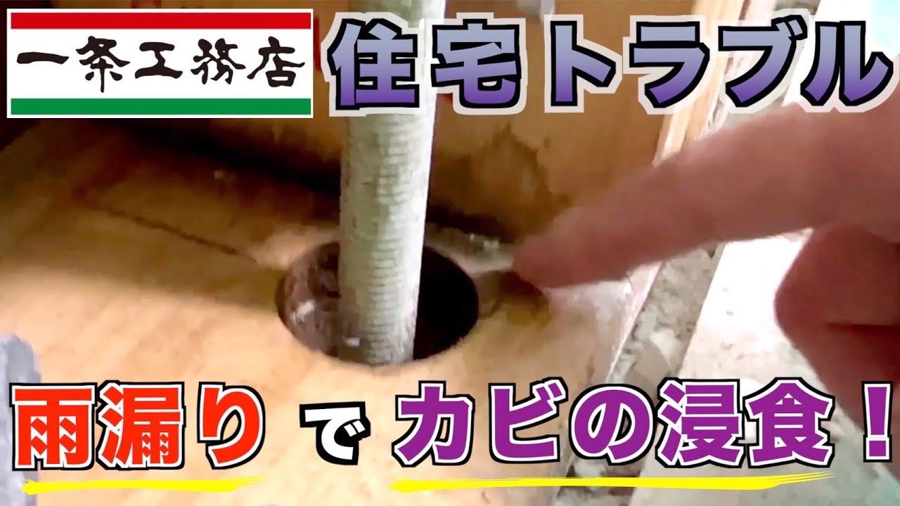 【一条工務店の雨漏り問題】内壁をバラしたら錆とカビと水濡れがありました。