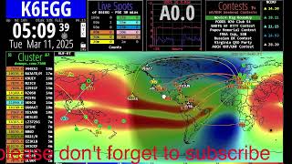 🔴 K6EGG NIGHT Live stream 3-10-25 DMR, DStar, HF and FT8 Icom IC-9700 AND IC-7610 HF antenna