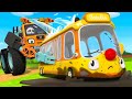バスが故障しちゃった！助けてあげよう！ | はたらく車 | 子供の歌メドレー | 赤ちゃんが喜ぶ歌 | 子供の歌 | 童謡 | アニメ | 動画 | ベビーバス| BabyBus