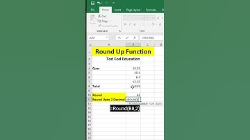Round upto two decimals in #microsoft  #excel #msexcel #shorts #computer #education #tricks