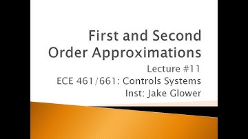 ECE 461.11 First and Second Order Approximations