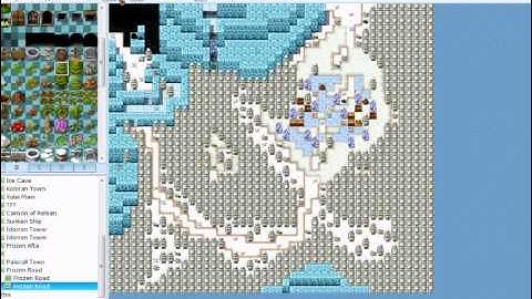 Rpg maker Vx mapping tutorial Snowy Clearing
