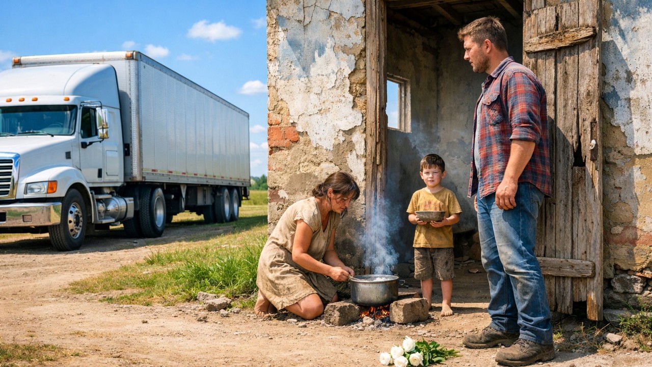 Caminhoneiro Retorna à Antiga Casa… E Descobre o Que Nunca Imaginou