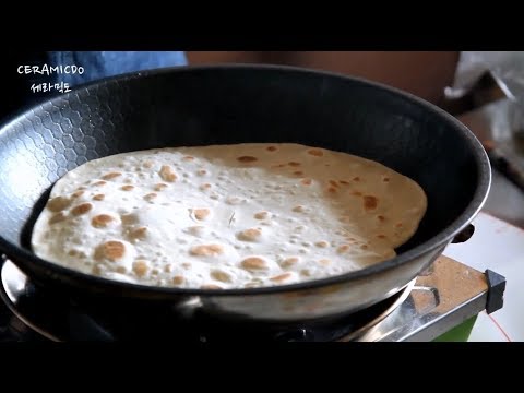 중력분 베이킹, 물 소금 밀가루만으로 만든 밀또띠아,  또띠아 만드는 법 : ceramicdo 세라믹도