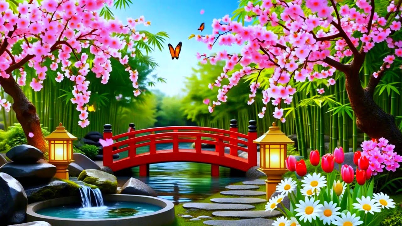 Relaxing Sleep Music + Bamboo Water Sounds 🌿 Deep Healing and Meditation Music Relax Mind Body, Spa