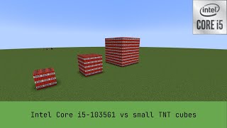 Intel Core i5 1035G1 vs small TNT cubes