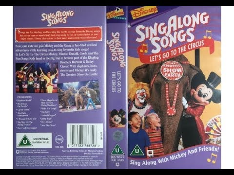 Mickey's Fun Songs - Let's Go to the Circus (1996, UK VHS)