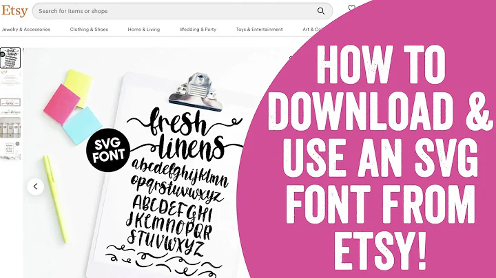 Ultimate Guide: Downloading & Using SVG Fonts from Etsy for Cricut & Silhouette!