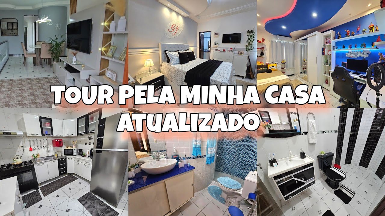 TOUR PELA MINHA CASA ATUALIZADO COMPLETO TODA DECORADA