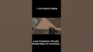 1 v 4 with Viper in IceBox | Valorant | #shorts #subzero