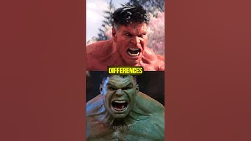 Red Hulk and Green Hulk Differences? 🤔