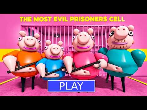 PEPPA PIG'S FAMILY PRISON RUN! 🐽 || #roblox Roblox Obby Barry's Prison Run