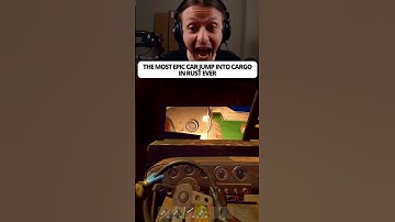 THE MOST EPIC CAR JUMP INTO CARGO IN RUST EVER #rustclips #rust #rustshorts