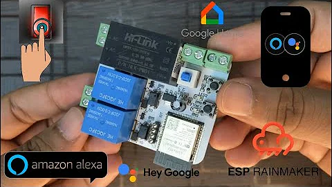 Alexa, Google Assistant , App & Manual Control Home-Automation System Using ESP Rain-Maker.| Jlcpcb