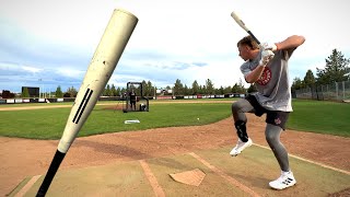 JT's first time swinging the Bonesaber Hybrid | Baseball Bat Bros BP Sesh
