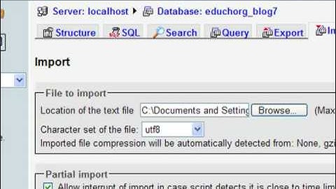 How to Import a Large WordPress Database -- An Alternative to phpMyAdmin -- Part 1 of 2