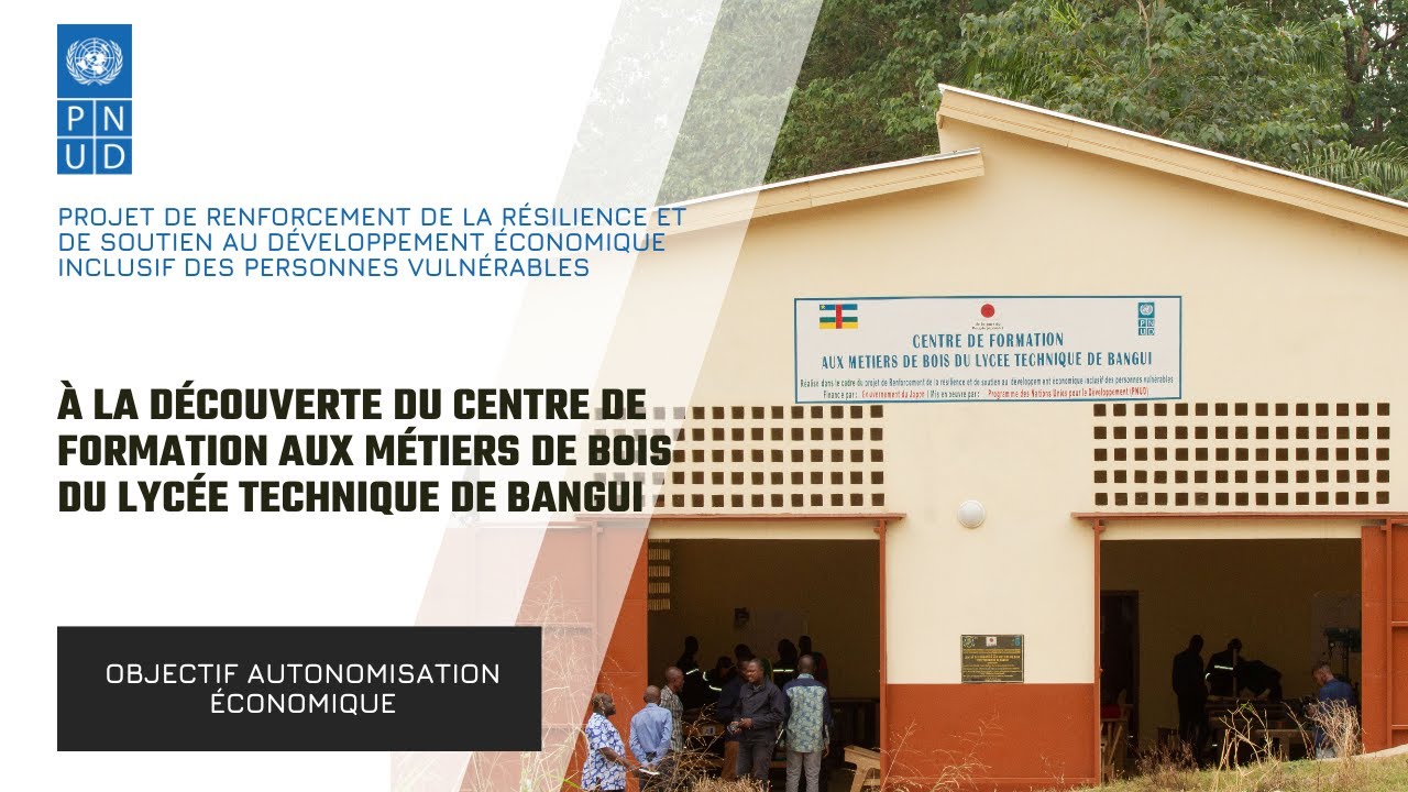 À la découverte du Centre de Formation aux métiers de bois du Lycée Technique de Bangui