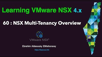 60 NSX Multi Tenancy Overview