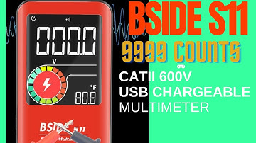 BSIDE S11 AIMOMETER 9999 COUNT SMART USB CHARGEABLE MULTIMETER MADE IN CHINA