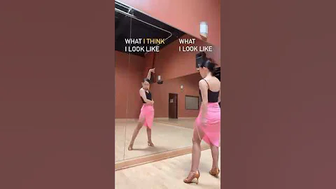 Dancing in the mirror #mirror #ballroomdance #dancer #latindance