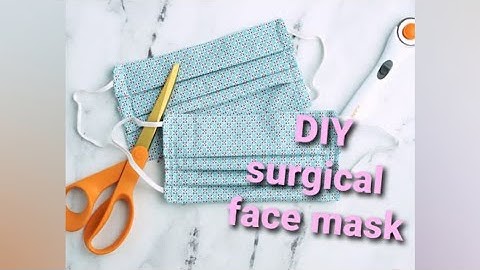 Easy pleated face mask / how to make face mask at home