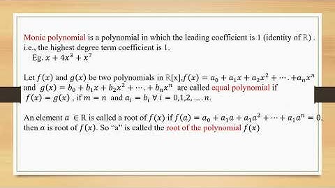 ALGEBRA AND NUMBER THEORY - FINITE FIELDS AND POLYNOMIALS