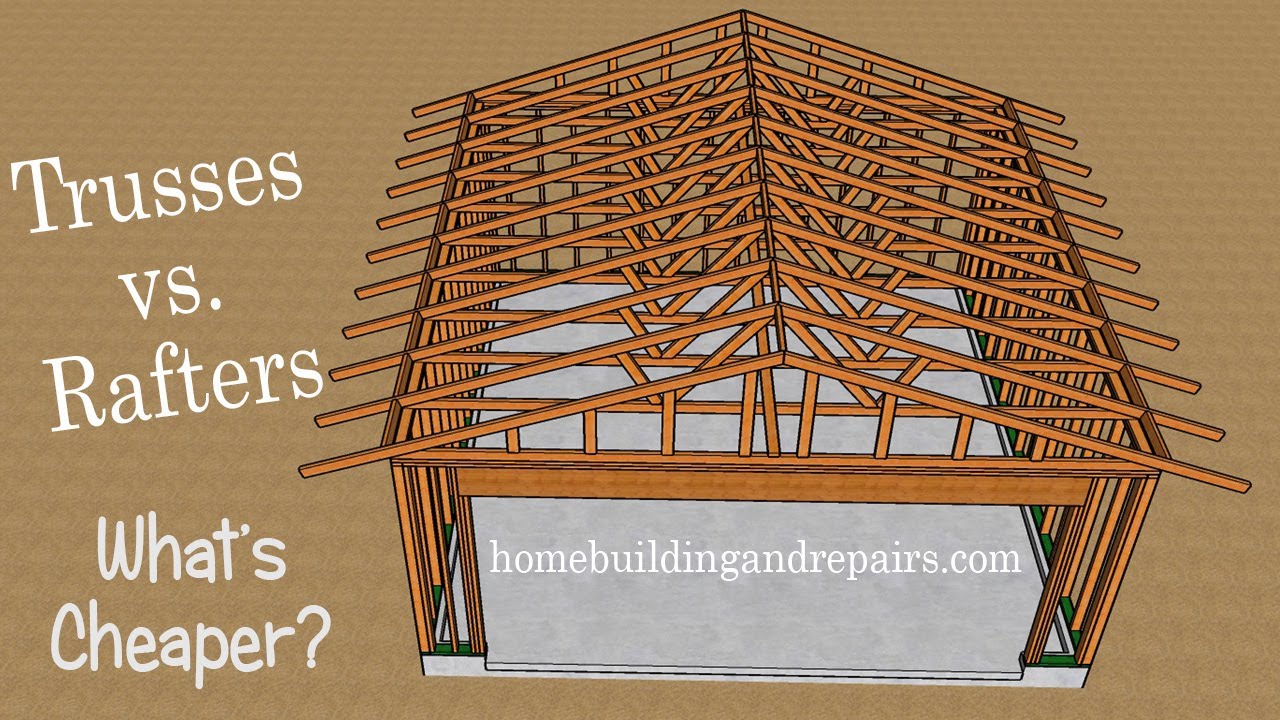 cost comparison for gable roof trusses versus roof rafters