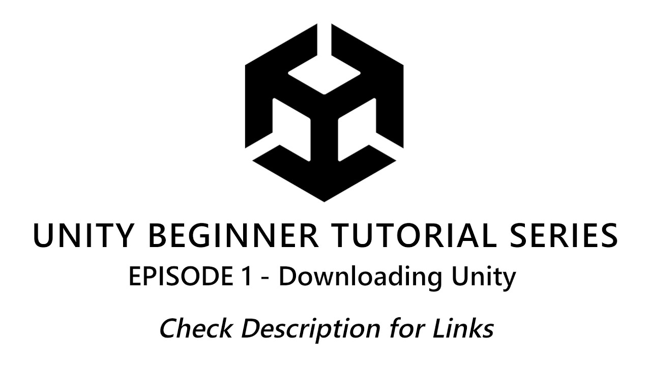How to make a game in unity - Downloading Unity - YouTube