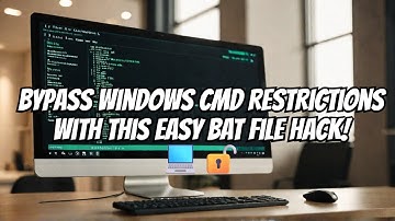 Bypass Windows CMD Restrictions with This Easy BAT File Hack! 💻🔓