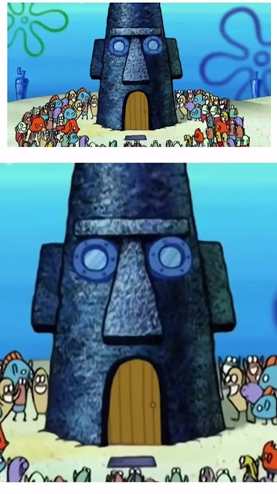 Squidward house is a moi head 💀￼ spirit #spongebob #squidward #shorts