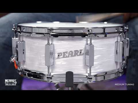 Pearl 14x5.5 President Series Phenolic Snare Drum - Pearl White Oyster (PSP1455S75-C452)