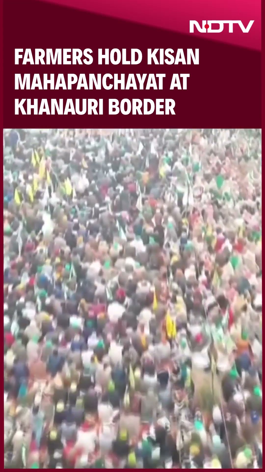 Farmers Hold Kisan Mahapanchayat At Khanauri Border