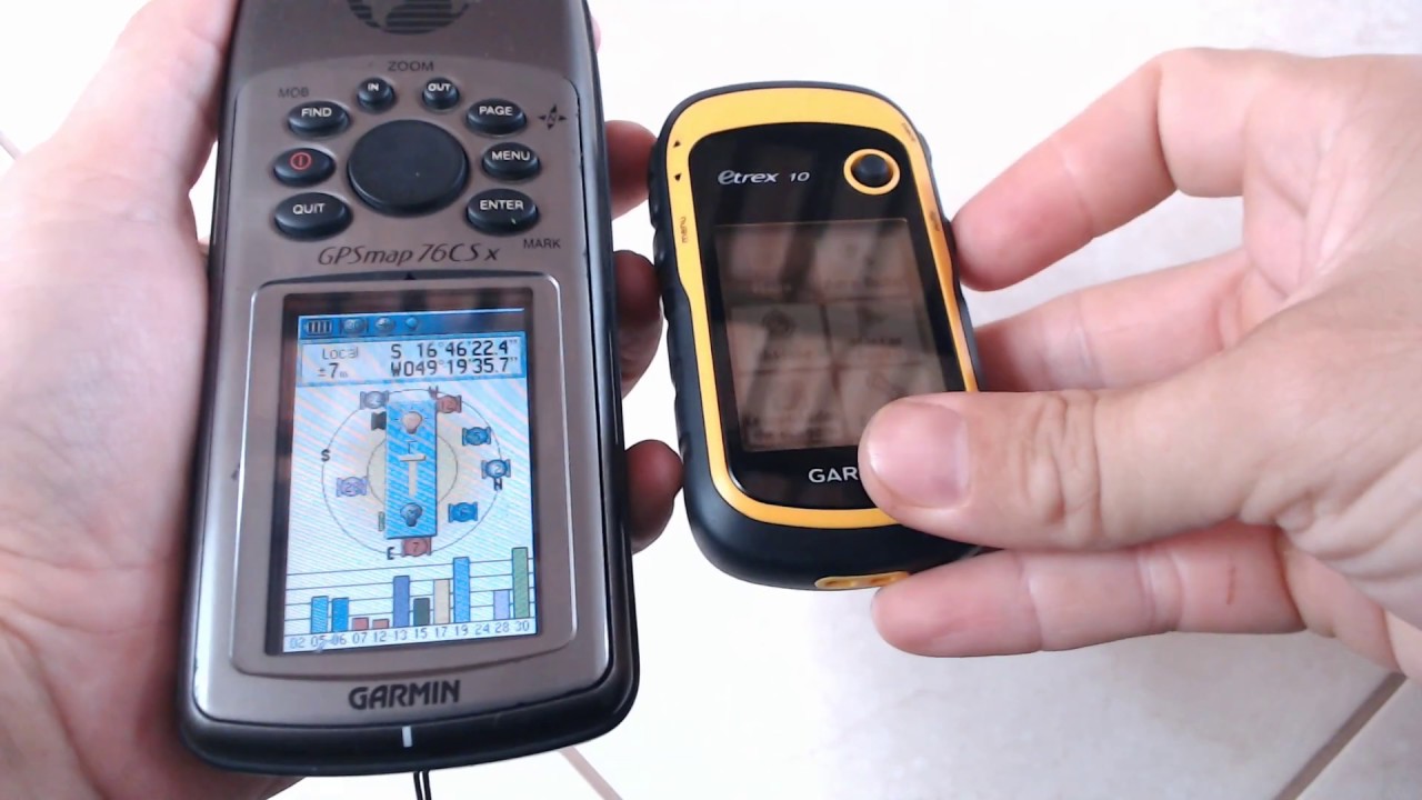 Garmin Etrex 10 e GPSmap 76CS x medindo distâncias e áreas YouTube