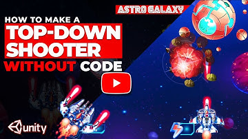 How to make a top down shooter game without code - Games without code!   Astro Galaxy