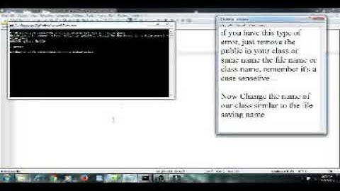 Error : class hello is public, should be declared in a file named hello java